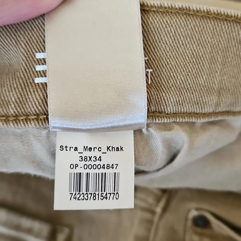 Men's Straight Fit Mercer Khaki Jeans Size 38 X 34 - Picture 6 of 9